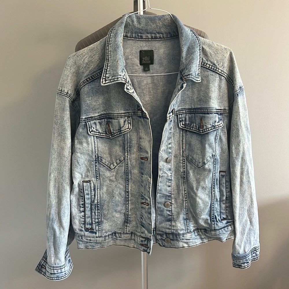 Denim jean jacket, size medium, Wild Fable brand from Target.